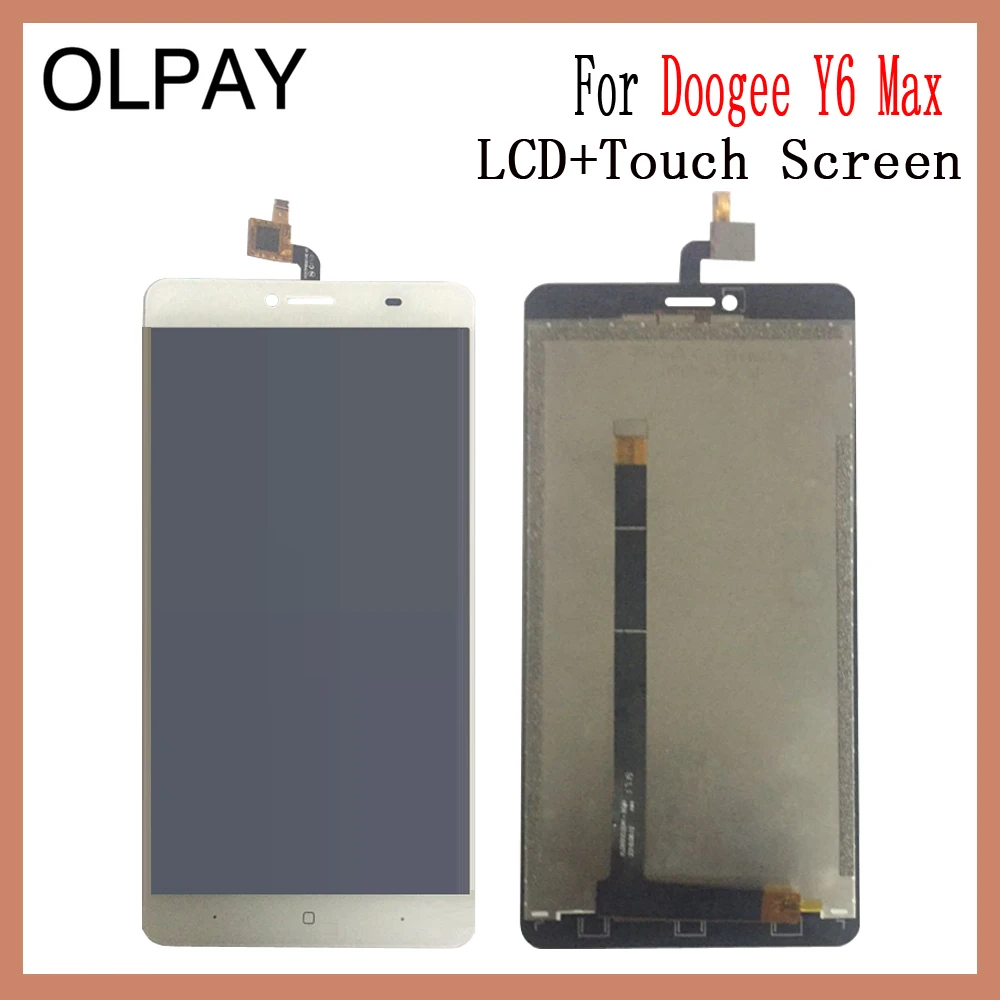 OLPAY 6.5'' New Original For Doogee Y6 Max CellPhone LCD Display + Touch Screen Digitizer Assembly Replacement Glass Free Tools
OLPAY 6.5'' New Original For Doogee Y6 Max CellPhone LCD Display + Touch Screen Digitizer Assembly Replacement Glass Free Tools