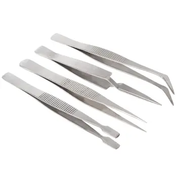 4 Pcs/set Precision Stainless Steel Tweezers Set For Beauty Nail Art Handmade Jewelry Making Crafts Picking Tools
4 Pcs/set Precision Stainless Steel Tweezers Set For Beauty Nail Art Handmade Jewelry Making Crafts Picking Tools
