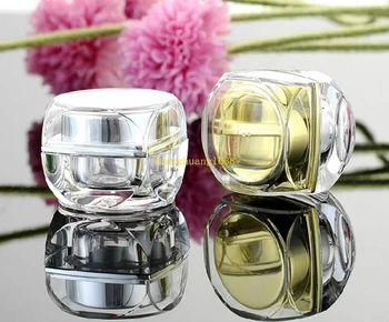Empty Jars Octagonal Gold Silver Acrylic Plastic Cosmetic Cream Small Personal Care Containers 5g 10g for Sample Packaging#12312
Empty Jars Octagonal Gold Silver Acrylic Plastic Cosmetic Cream Small Personal Care Containers 5g 10g for Sample Packaging#12312