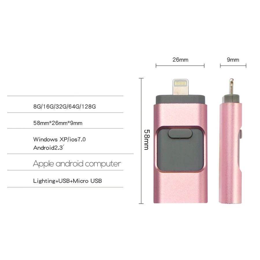 For-iPhone-6-6s-Plus-5-5S-ipad-64GB-Pen-drive-HD-memory-Micro-Dual-mobile2
