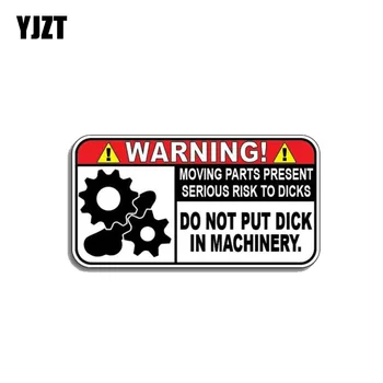 YJZT 10.4CM*5.5CM Funny Warning In Machinery Car Sticker Reflective PVC Decal 12-1172
YJZT 10.4CM*5.5CM Funny Warning In Machinery Car Sticker Reflective PVC Decal 12-1172