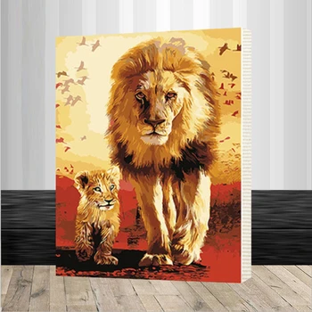 DIY Oil Painting Frame The Lion Animal By Numbers Kits Coloring On Canvas Drawing Home Artwork Wall Art Pictu
DIY Oil Painting Frame The Lion Animal By Numbers Kits Coloring On Canvas Drawing Home Artwork Wall Art Pictu