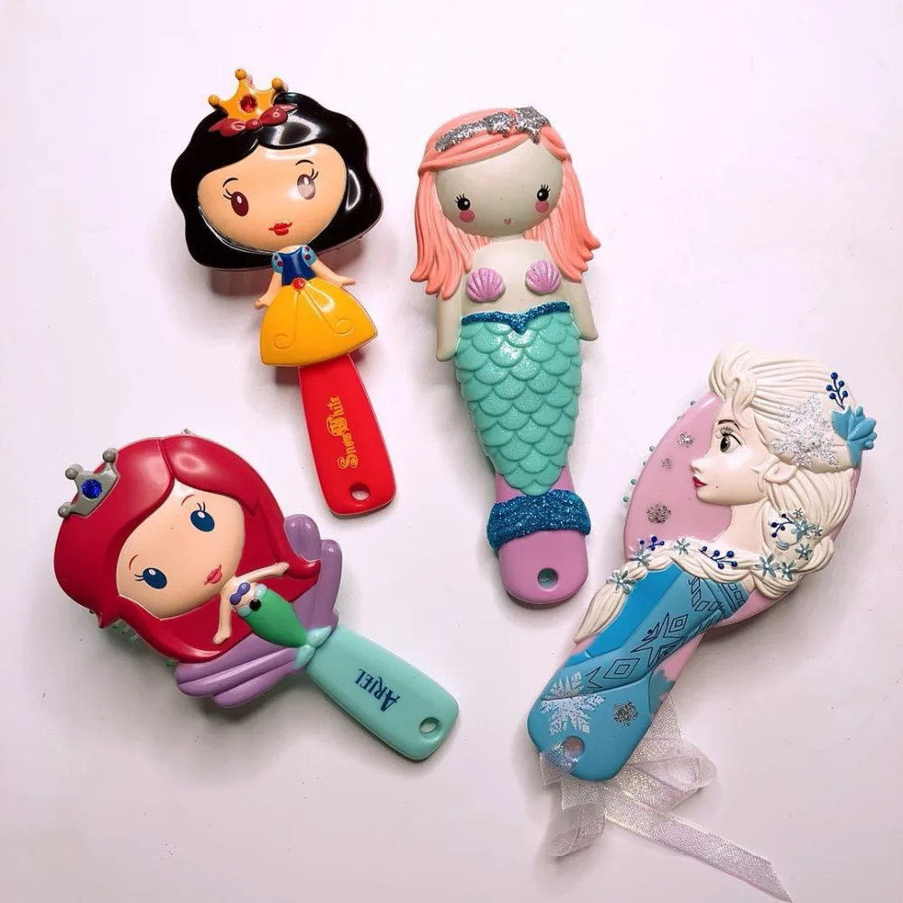 Принцесса мультфильм Мороз щетка для волос Brosse Cheveux дети нежная Антистатическая