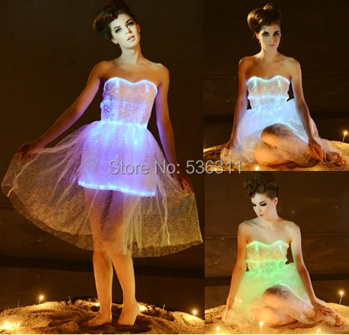 2017fashion women sexy vestidos led wedding party dress Turquoise Ball Gown luminous fiber optic Dress women mini carnival dress
2017fashion women sexy vestidos led wedding party dress Turquoise Ball Gown luminous fiber optic Dress women mini carnival dress