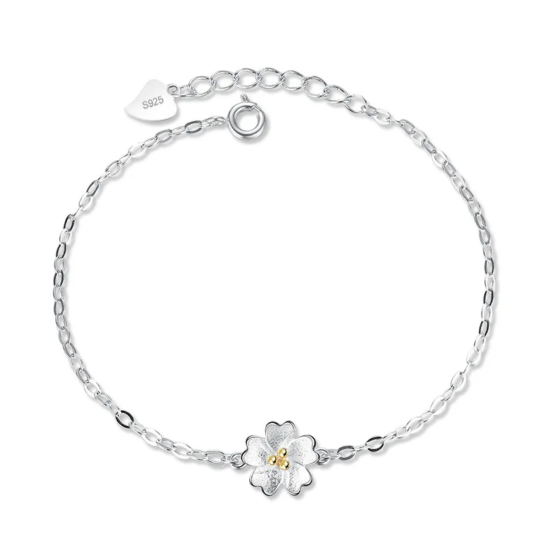 100% 925 sterling silver fashion little flower ladies`bracelet women jewelry female gift wholesale drop shipping
100% 925 sterling silver fashion little flower ladies`bracelet women jewelry female gift wholesale drop shipping