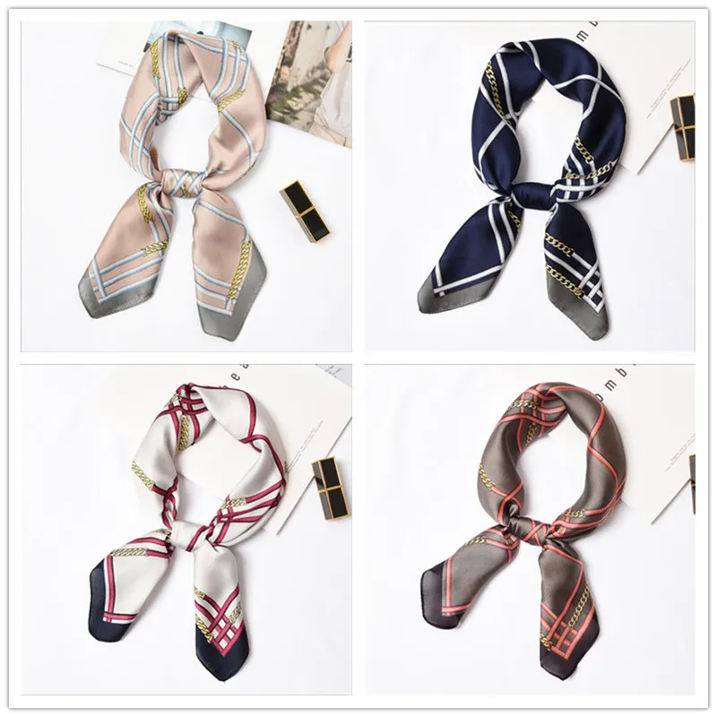 New Silk Scarf 70x70 cm New Fashion Lovely Plaid Prints Women Shawl Satin Small Squares Headbands Bag Decorative Scarves Necktie
New Silk Scarf 70x70 cm New Fashion Lovely Plaid Prints Women Shawl Satin Small Squares Headbands Bag Decorative Scarves Necktie