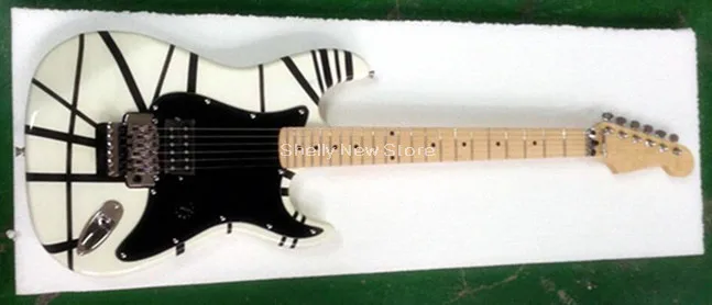 Shelly new store factory custom white/black line Charvel Kramer 5150 6 strings 22 frets electric guitar musical instruments shop
Shelly new store factory custom white/black line Charvel Kramer 5150 6 strings 22 frets electric guitar musical instruments shop