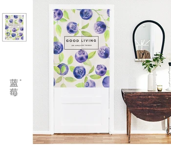 Children room divider kitchen door curtains fruit blueberry window treatments rod pocket printed Japanese curtain decoration
Children room divider kitchen door curtains fruit blueberry window treatments rod pocket printed Japanese curtain decoration