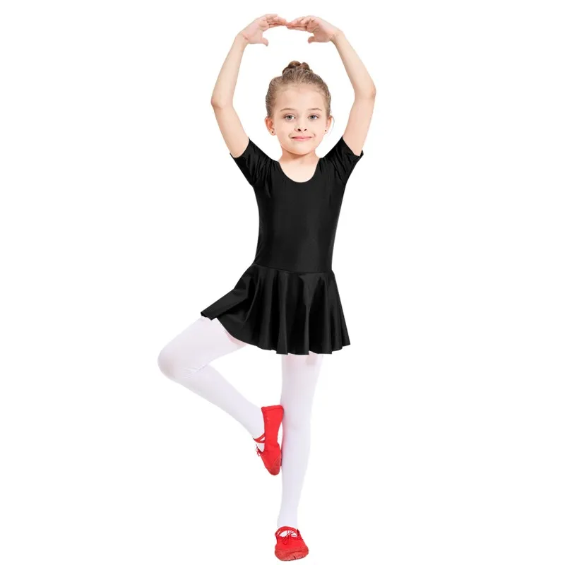Ensnovo Kids Short Sleeve Scoop Neck Ballet Dress Gymnastic Leotard Spandex Tutu Dress
Ensnovo Kids Short Sleeve Scoop Neck Ballet Dress Gymnastic Leotard Spandex Tutu Dress