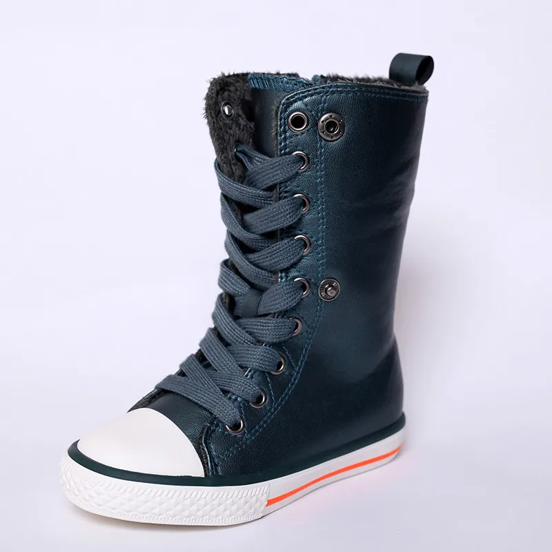 Girls Leather Snow Boots Fashion Thick Wool Teenagers Leisure Shoes High Tube Lace-up Decor Botas Winter Female Warm Snowboots
Girls Leather Snow Boots Fashion Thick Wool Teenagers Leisure Shoes High Tube Lace-up Decor Botas Winter Female Warm Snowboots