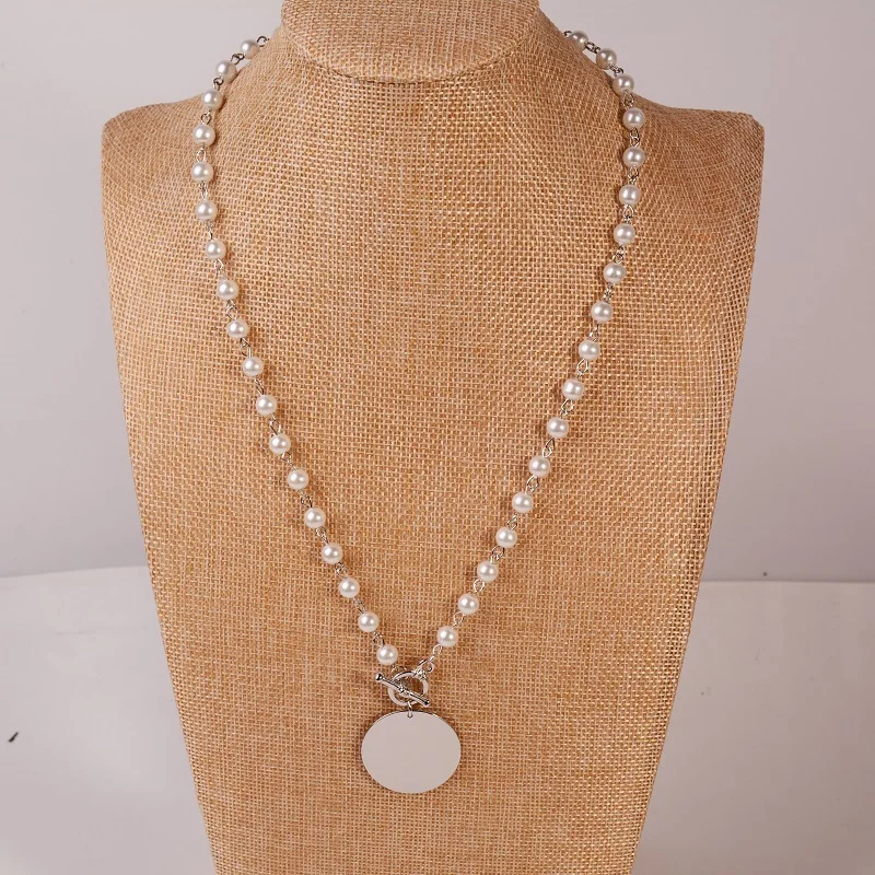 Women Fashion Jewelry Charm Hand-made Strand Simulated Pearl Choker Necklaces Boho Circular Alloy Pendants Kolye Bijoux 2019 New
Women Fashion Jewelry Charm Hand-made Strand Simulated Pearl Choker Necklaces Boho Circular Alloy Pendants Kolye Bijoux 2019 New