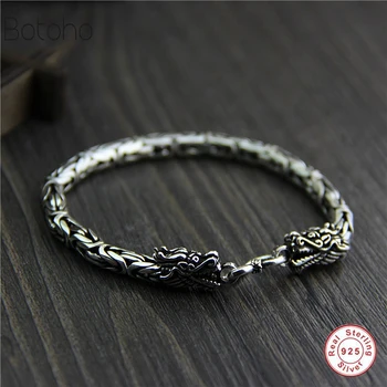 Genuine 925 sterling silver jewelry heavy duty dragon pattern men's bracelet 21CM retro punk style Punk men's bracelet for men
Genuine 925 sterling silver jewelry heavy duty dragon pattern men's bracelet 21CM retro punk style Punk men's bracelet for men
