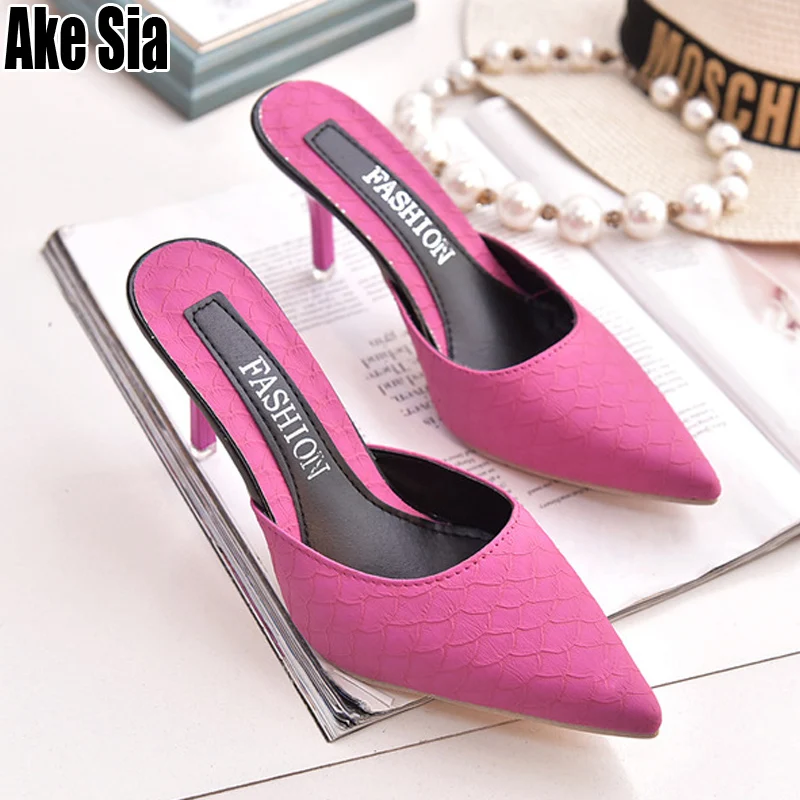 Women's Casual Babouche Fish Scale Vamp Pointed Toed High Heels Stiletto Half Slippers Loafers Stilettos Slides Mules Shoes A517
Women's Casual Babouche Fish Scale Vamp Pointed Toed High Heels Stiletto Half Slippers Loafers Stilettos Slides Mules Shoes A517