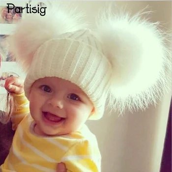 Baby Hats 13cm Raccoon Fur Hats For Girls Children's Winter Hats With Two Raccoon Balls On Top New Fashion Brand Girls Caps
Baby Hats 13cm Raccoon Fur Hats For Girls Children's Winter Hats With Two Raccoon Balls On Top New Fashion Brand Girls Caps