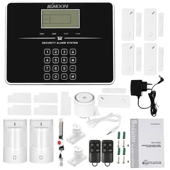 KKmoon 433MHz Wireless Auto-dial GSM SMS Alarm Security System Touch Screen PIR Motion Sensor Door Sensor Burglar Alarm System
KKmoon 433MHz Wireless Auto-dial GSM SMS Alarm Security System Touch Screen PIR Motion Sensor Door Sensor Burglar Alarm System