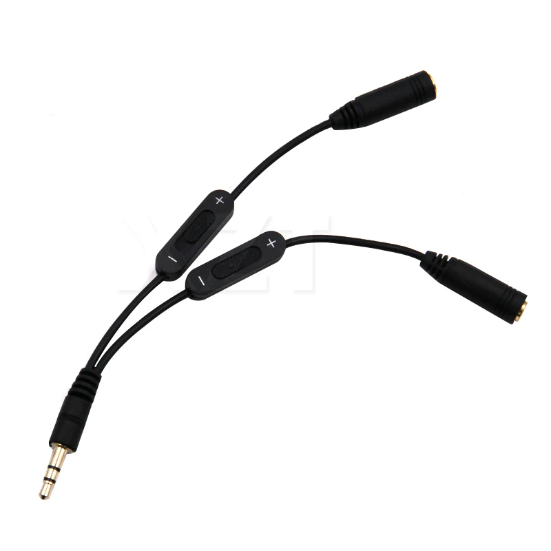 Original 3.5mm Male to 2 Female Stereo Audio Y Splitter Adapter Cable With Volume Control for MP3 PC Laptop
Original 3.5mm Male to 2 Female Stereo Audio Y Splitter Adapter Cable With Volume Control for MP3 PC Laptop