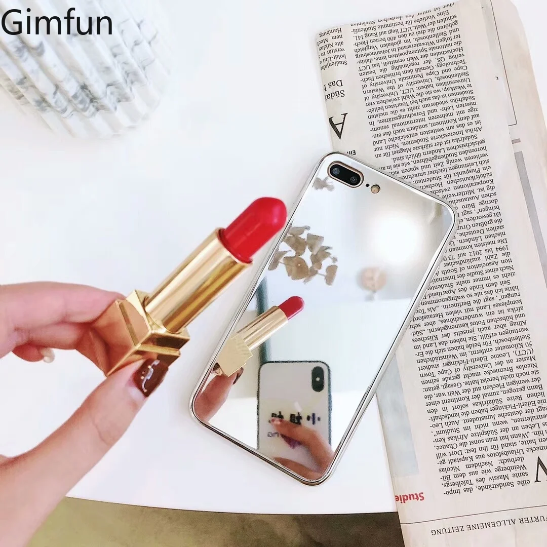 Gimfun Shinny Make Up Mirror Glass Phone Case for IPhone Xs X Xsmax Xr 7 7plus 6 6s 8 Anti Shock Glass Phone Case Back Cover
Gimfun Shinny Make Up Mirror Glass Phone Case for IPhone Xs X Xsmax Xr 7 7plus 6 6s 8 Anti Shock Glass Phone Case Back Cover