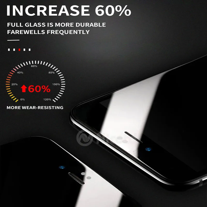 6D Curved Edge Tempered Glass For iPhone 7 8 Plus XS MAX On The For iPhone XS MAX X 7Plus 9H Screen Protector Full Coverage Film (1)