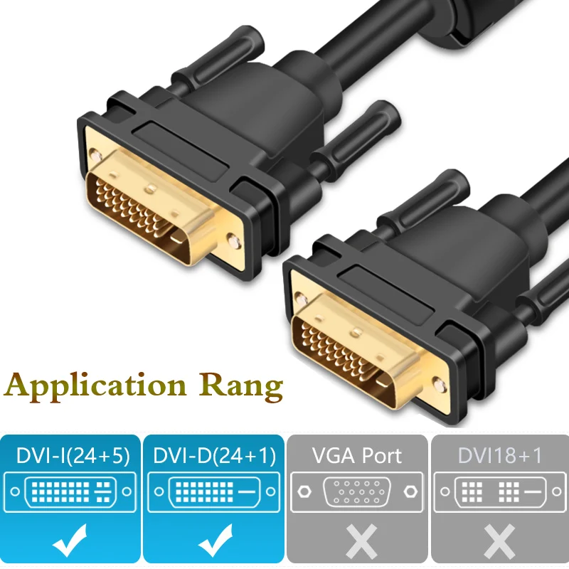 High Speed 1080P DVI Cable 24+1 Adapter 1M to 15M DVI-D Aux Cable DVI to DVI Cable Extension Convertor for Projector Laptop TV
High Speed 1080P DVI Cable 24+1 Adapter 1M to 15M DVI-D Aux Cable DVI to DVI Cable Extension Convertor for Projector Laptop TV