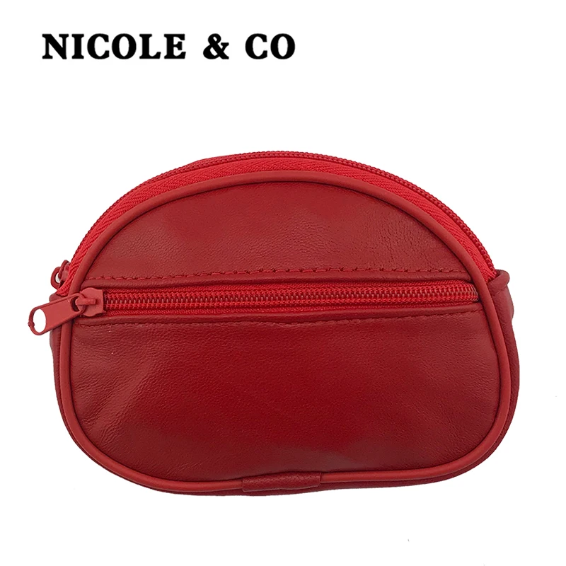 NICOLE & CO 2019 Leather Coin Purse Black Mini Wallet Solid Genuine Leather Zipper Small Purse Wallet Change Bag ID BAG 
NICOLE & CO 2019 Leather Coin Purse Black Mini Wallet Solid Genuine Leather Zipper Small Purse Wallet Change Bag ID BAG