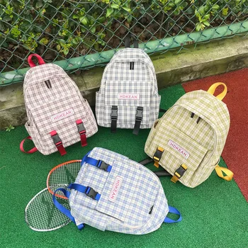 Backpack Women Large Capacity Fashion Simple School Backpack Girl Solid Color Waterproof Nylon Casual Backpack School Bag K717 
Backpack Women Large Capacity Fashion Simple School Backpack Girl Solid Color Waterproof Nylon Casual Backpack School Bag K717