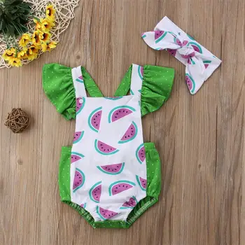 Summer Baby Girls Romper One Piece Jumpsuits+Headband 2pcs set kids clothes
Summer Baby Girls Romper One Piece Jumpsuits+Headband 2pcs set kids clothes