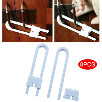 8Pcs Children U Shaped Plastic Safety Sliding Locks for Cabinet Handles YJS Dropship
8Pcs Children U Shaped Plastic Safety Sliding Locks for Cabinet Handles YJS Dropship