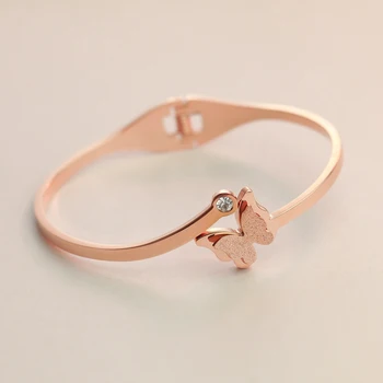 YUN RUO Gold Silver Plated New Style Butterfly Bangle Bracelet Woman Gift Titanium Steel Fine Jewelry Free Shipping Never Fade
YUN RUO Gold Silver Plated New Style Butterfly Bangle Bracelet Woman Gift Titanium Steel Fine Jewelry Free Shipping Never Fade