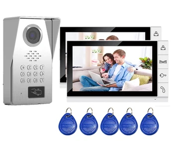 XinSiLu TFT LCD Color 9"Video Door Phone Doorbell IR Intercom Home Security System HD FRID Panel Camera 1Camera+2Monitors
XinSiLu TFT LCD Color 9"Video Door Phone Doorbell IR Intercom Home Security System HD FRID Panel Camera 1Camera+2Monitors