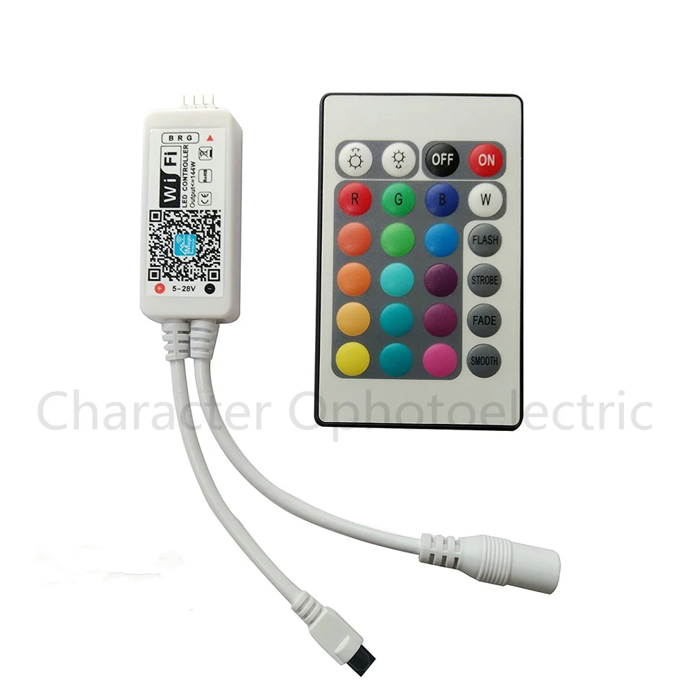 5 PCS DC12V Mini Wifi RGB/RGBW Led Controller + IR 24 Key Remote Controller for 5050 RGB / RGBW LED Strip
5 PCS DC12V Mini Wifi RGB/RGBW Led Controller + IR 24 Key Remote Controller for 5050 RGB / RGBW LED Strip