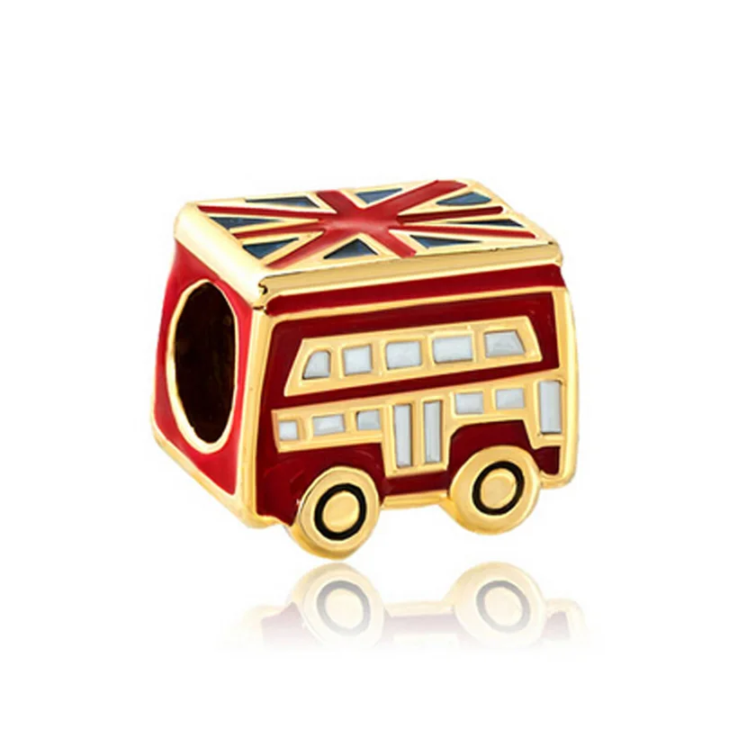 New product Pop Charm Golden London Bus Flag Lucky Charm Beads Fit Pandora Bracelet
New product Pop Charm Golden London Bus Flag Lucky Charm Beads Fit Pandora Bracelet