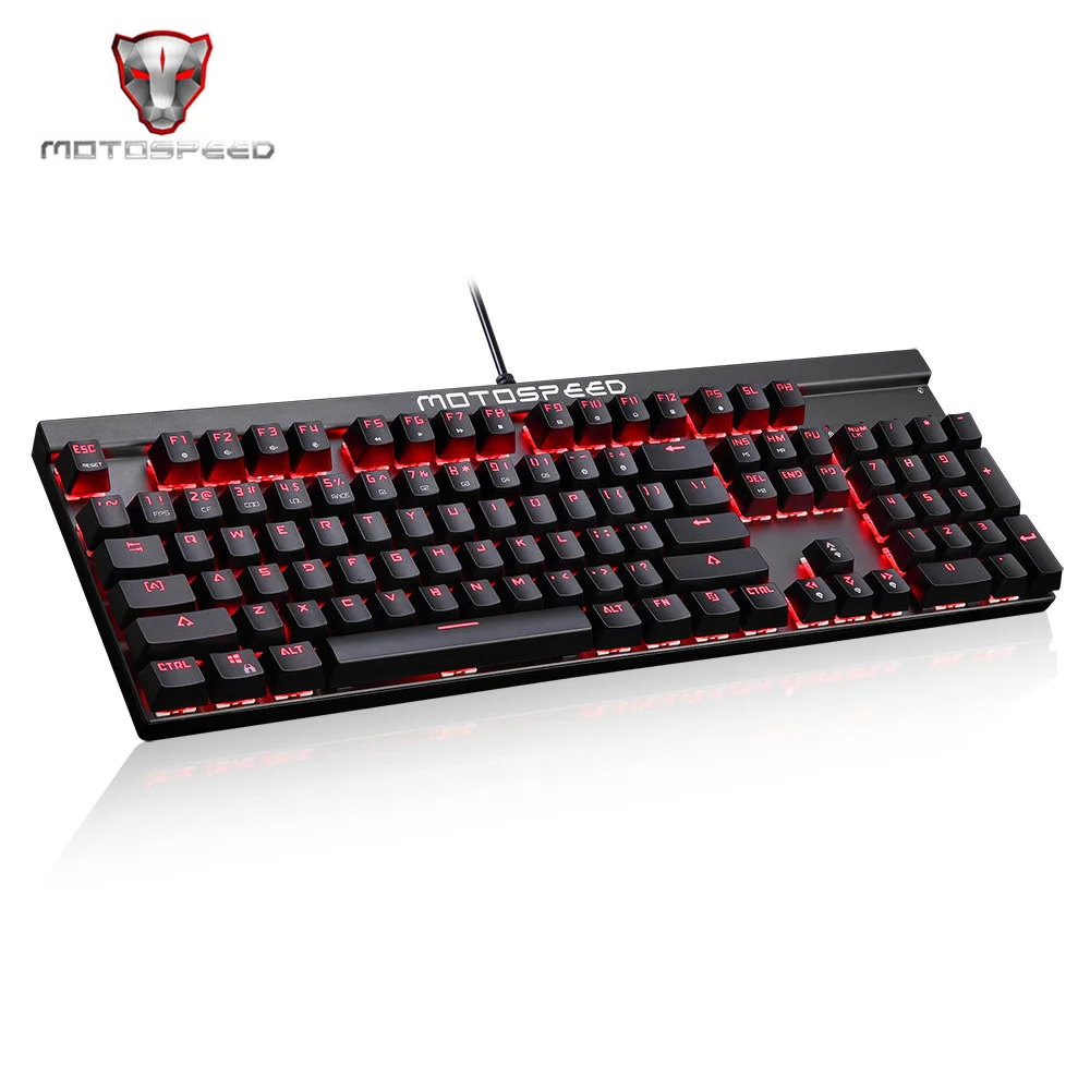 Motospeed CK103 Gaming Mechanical Keyboard 14 Modes RGB Backlight USB2.0 104 Anti-ghosting Keys Clearance
Motospeed CK103 Gaming Mechanical Keyboard 14 Modes RGB Backlight USB2.0 104 Anti-ghosting Keys Clearance