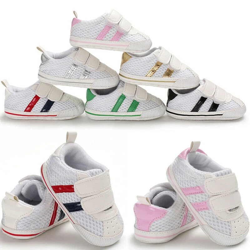 Baby Shoes Casual Stripe Sport Ventilation Cotton Soft Bottom Footwear Infant Baby 0-18M Newborn First walker
Baby Shoes Casual Stripe Sport Ventilation Cotton Soft Bottom Footwear Infant Baby 0-18M Newborn First walker