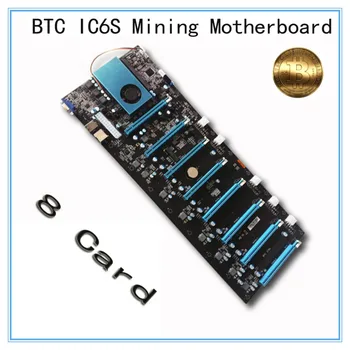 Mining Motherboard BTC IC6S 8 Graphics Cards Slots PCI Express 8 to 16x Slots DDR4 VGA USB2.0 SATA3.0 Mainboard
Mining Motherboard BTC IC6S 8 Graphics Cards Slots PCI Express 8 to 16x Slots DDR4 VGA USB2.0 SATA3.0 Mainboard