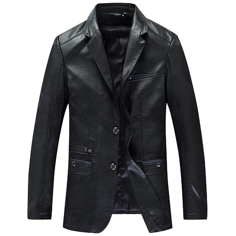 men's Suit leather jacket Fashion Men PU Faux Leather Coat Leisure Suit BLAZERS Male Overcoat Man OUTERWEAR Outer Wear Spring
men's Suit leather jacket Fashion Men PU Faux Leather Coat Leisure Suit BLAZERS Male Overcoat Man OUTERWEAR Outer Wear Spring