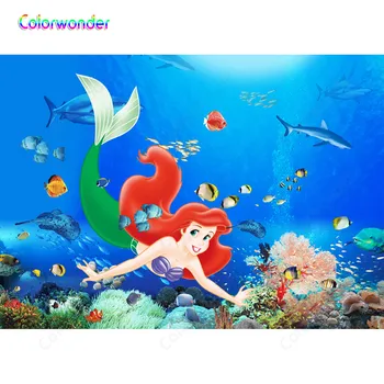 Colorwonder Mermaid Princess Photo Background 7x5ft Vinyl Birthday Partay Baby shower for Newborn Studio Photography Background
Colorwonder Mermaid Princess Photo Background 7x5ft Vinyl Birthday Partay Baby shower for Newborn Studio Photography Background