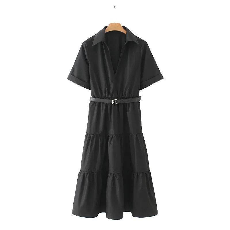 QZ1907 New Brief Turn Down Collar Slim Waist Belt Deco Poplin MID-CALF Dress Holiday Beach Dresses Vestidos
QZ1907 New Brief Turn Down Collar Slim Waist Belt Deco Poplin MID-CALF Dress Holiday Beach Dresses Vestidos