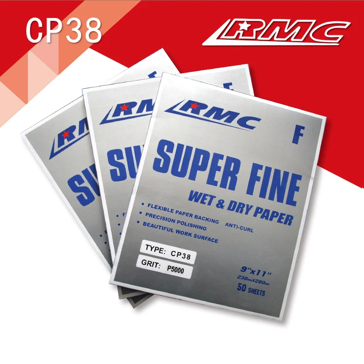 5 Sheets CP38 Waterproof Sandpaper Abrasive Paper Wet & Dry 1200 to 5000 Grits for Automotive Sanding Wood Furniture Finishing
5 Sheets CP38 Waterproof Sandpaper Abrasive Paper Wet & Dry 1200 to 5000 Grits for Automotive Sanding Wood Furniture Finishing