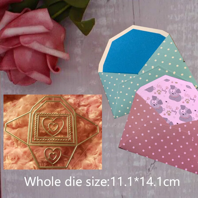 11.1*14.1cm Envelope frame new Metal Steel Cutting Dies for decor DIY Embossing Scrapbook Paper Craft Cards stencil stamps Dies
11.1*14.1cm Envelope frame new Metal Steel Cutting Dies for decor DIY Embossing Scrapbook Paper Craft Cards stencil stamps Dies