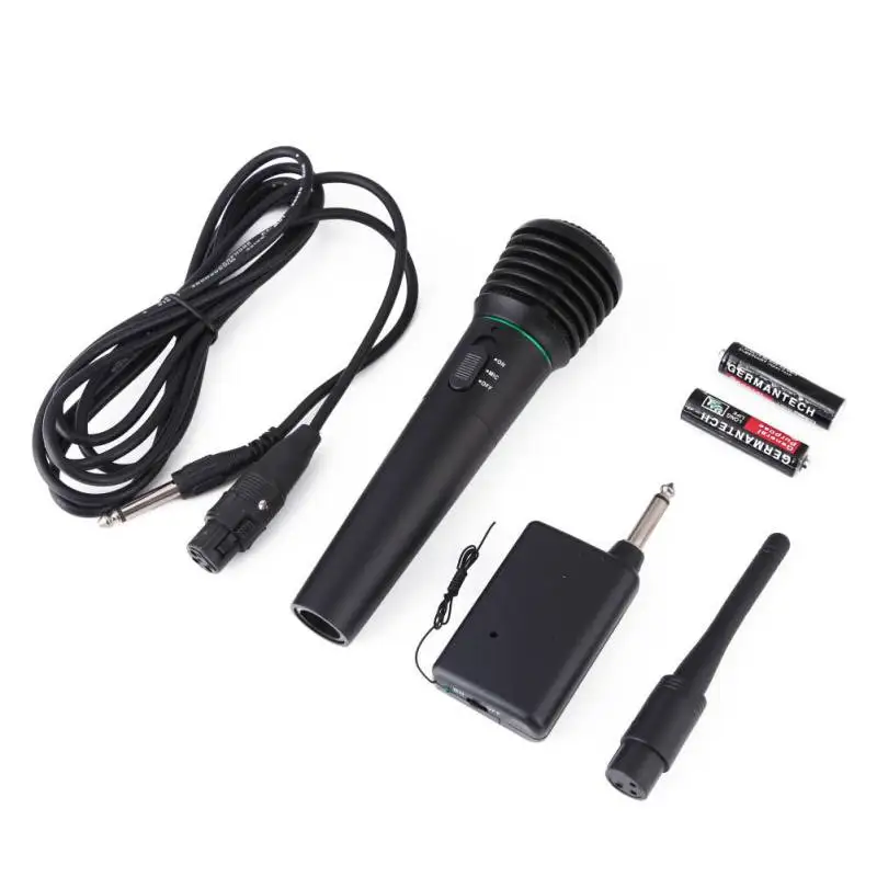 1 Set Wired/Wireless Dynamic Microphone Handheld Microphone Receiver Studio Mic Karaoke UHF Mic For KTV Speech Amplifier
1 Set Wired/Wireless Dynamic Microphone Handheld Microphone Receiver Studio Mic Karaoke UHF Mic For KTV Speech Amplifier