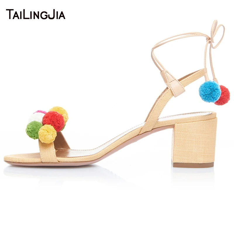 Rainbows Ball Mid Heel Woman Sandals Plus Size Open Toe Ankle Strap White Block Heel Women Summer Shoes Handmade Free Shipping
Rainbows Ball Mid Heel Woman Sandals Plus Size Open Toe Ankle Strap White Block Heel Women Summer Shoes Handmade Free Shipping