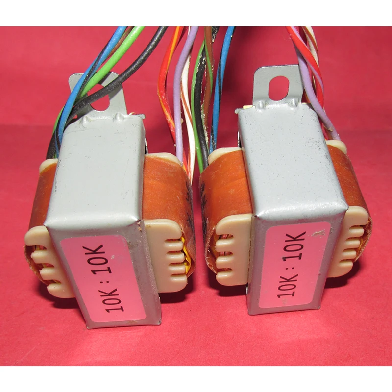 10K: 10K signal isolation transformer wound with EI35 permalloy material Signal ratio 1:1
10K: 10K signal isolation transformer wound with EI35 permalloy material Signal ratio 1:1