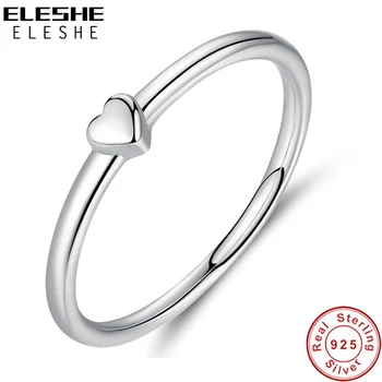ELESHE Luxury 925 Sterling Silver Rings Heart Love Female Finger Rings for Women Wedding Jewelry Anel Valentine's Day Gift
ELESHE Luxury 925 Sterling Silver Rings Heart Love Female Finger Rings for Women Wedding Jewelry Anel Valentine's Day Gift