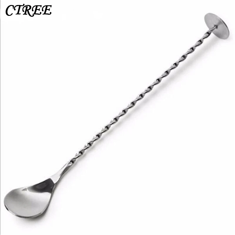 CTREE 1 Pcs Bar Spoon Stainless Steel Mixing Cocktail Spoon Swizzle Spiral Pattern Spoon Bar Tool Barware Bartender Tools C339
CTREE 1 Pcs Bar Spoon Stainless Steel Mixing Cocktail Spoon Swizzle Spiral Pattern Spoon Bar Tool Barware Bartender Tools C339