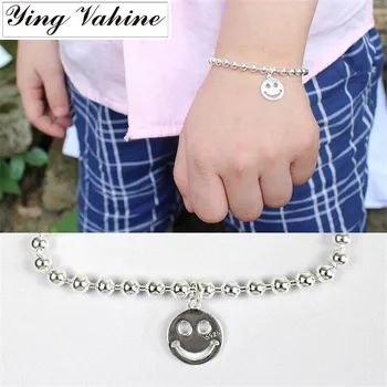 ying Vahine Authentic 925 Sterling Silver Jewelry Lovely Smile Face Charm Bracelets for Sunshine Children Gift bijoux femme
ying Vahine Authentic 925 Sterling Silver Jewelry Lovely Smile Face Charm Bracelets for Sunshine Children Gift bijoux femme