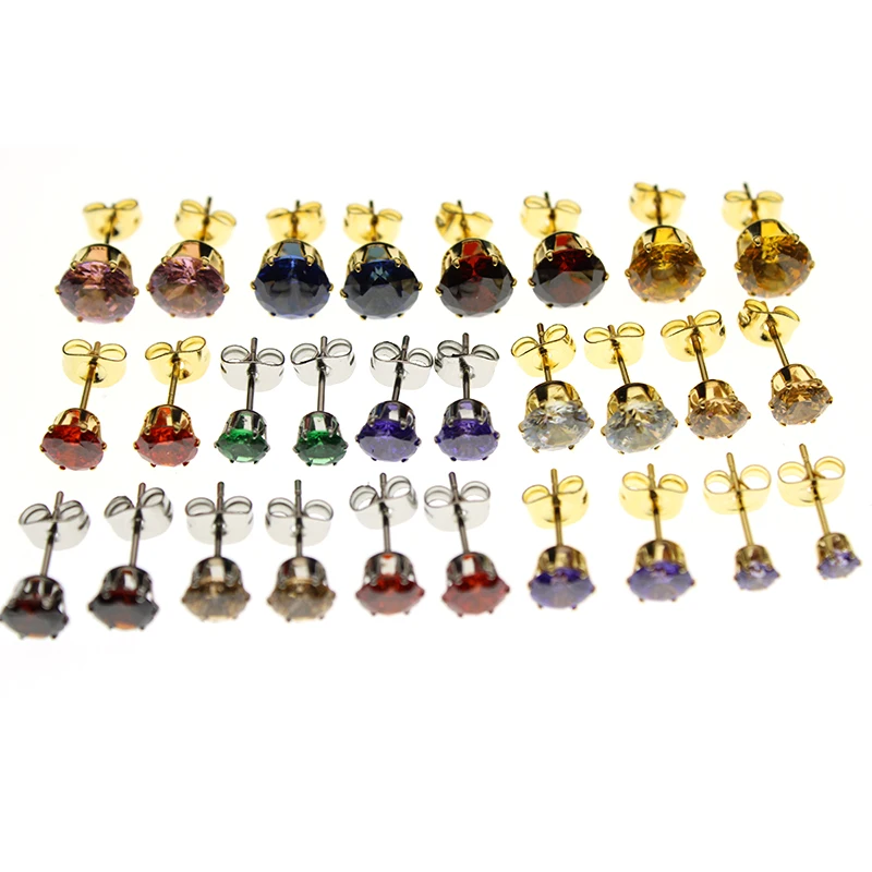 Stainless Steel Earrings Studs Base For Women Jewelry Classic Crystal Cubic Zircon Stud Earrings for Girls Ear Earring Brinco
Stainless Steel Earrings Studs Base For Women Jewelry Classic Crystal Cubic Zircon Stud Earrings for Girls Ear Earring Brinco