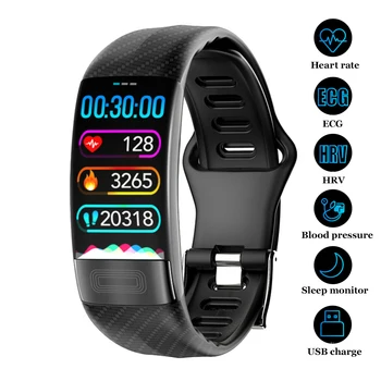 Smart Bracelet ECG HRV Fitness Bracelet Heart Rate Monitor Blood Pressure Watch Men Women Smart Wristband for IOS Android
Smart Bracelet ECG HRV Fitness Bracelet Heart Rate Monitor Blood Pressure Watch Men Women Smart Wristband for IOS Android