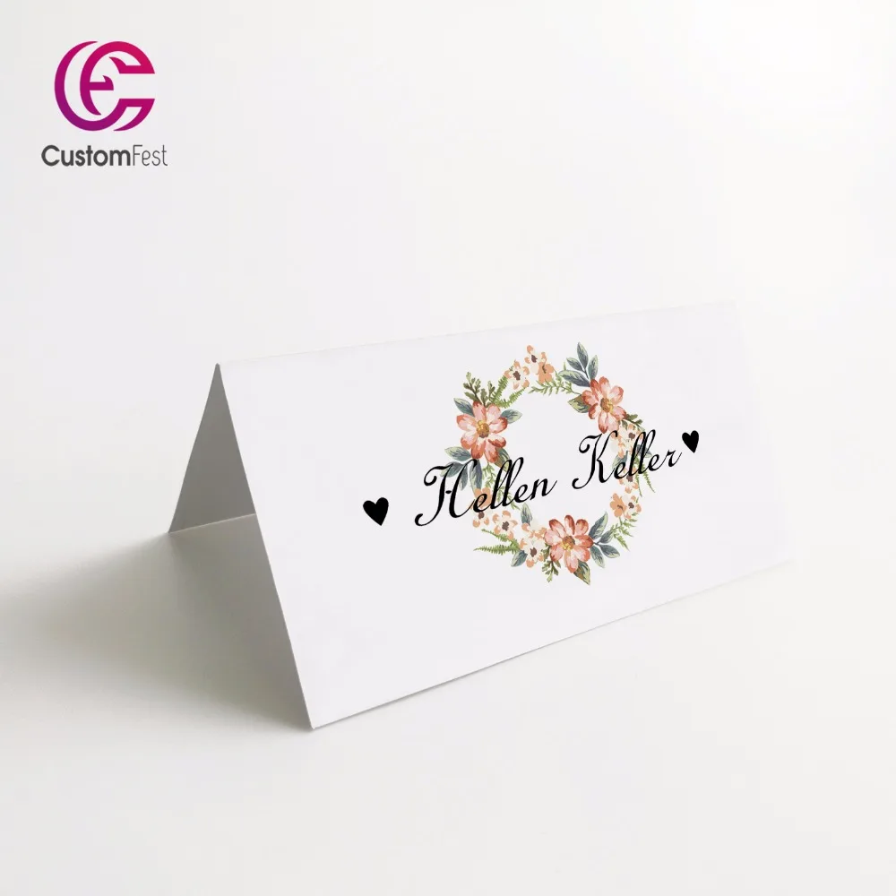 50pcs/lot Personalized Place card name card for party and wedding floral theme 001
50pcs/lot Personalized Place card name card for party and wedding floral theme 001