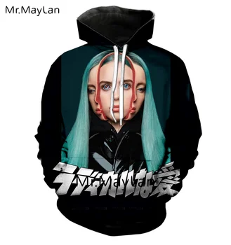 American Singer Billie Eilish 3D Print Jacket Men/women Long Sleeve Sweatshirts Youth Punk Hoodie New Creative Black Tracksuit
American Singer Billie Eilish 3D Print Jacket Men/women Long Sleeve Sweatshirts Youth Punk Hoodie New Creative Black Tracksuit