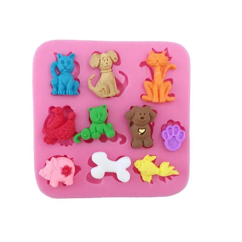 Lovely Animal Cat Dog Shape Silicone Cake Mold Bake ware Mold For Cartoon Cookie Clay Fondant Cake Decorating Tools
Lovely Animal Cat Dog Shape Silicone Cake Mold Bake ware Mold For Cartoon Cookie Clay Fondant Cake Decorating Tools